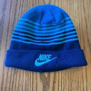 Nike Toddler Blue Knit Beanie